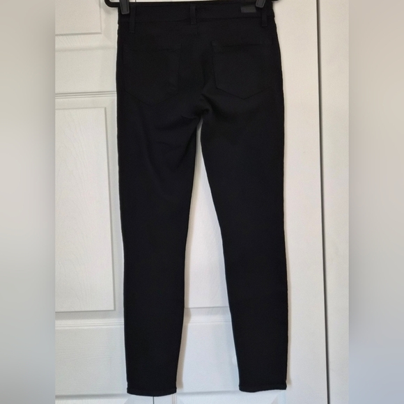 PAIGE Verdugo Ultra Skinny Jeans Black Overdye Size 28 High Rise Stretch Denim - Picture 3 of 9